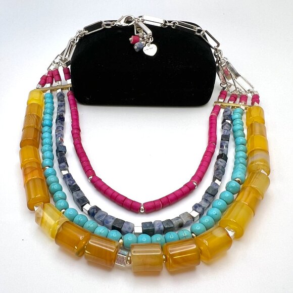 Nakamol Jewelry - Nakamol Natural Gemstone Multi-Strand Necklace